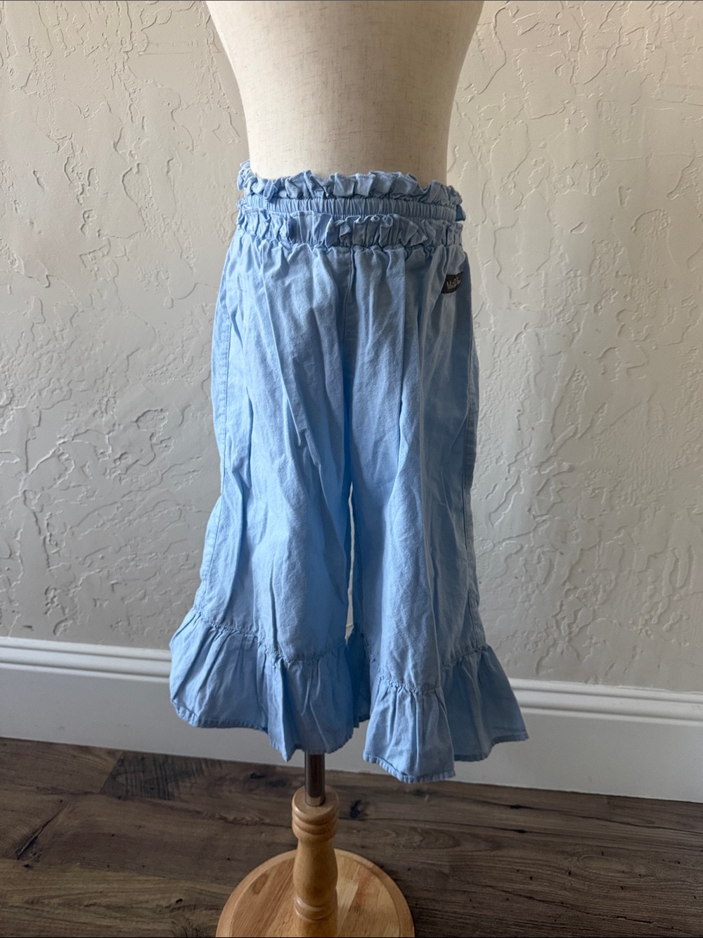 Matilda Jane Light Blue Ruffle Hem Kids Pants